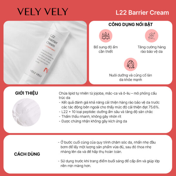 vely vely l22 barrier cream