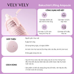 vely vely bakuchiol super biome lifting ampoule
