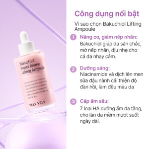 vely vely bakuchiol super biome lifting ampoule