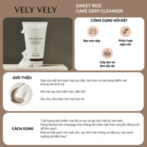 vely vely sweet rice cake deep cleanser cũ